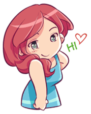Adorable girl (Eng) sticker #11644647