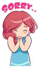 Adorable girl (Eng) sticker #11644649