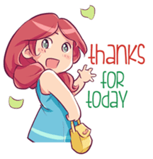 Adorable girl (Eng) sticker #11644650