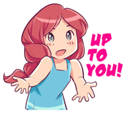 Adorable girl (Eng) sticker #11644651