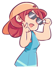 Adorable girl (Eng) sticker #11644666
