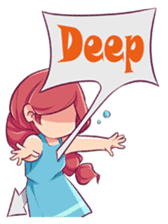 Adorable girl (Eng) sticker #11644667