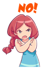 Adorable girl (Eng) sticker #11644668