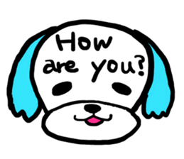 Margin Dog ~English ver~ sticker #11644996