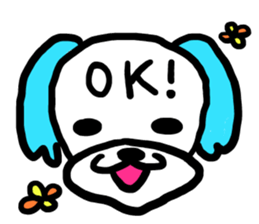 Margin Dog ~English ver~ sticker #11645002