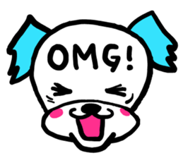 Margin Dog ~English ver~ sticker #11645003