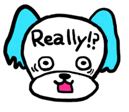 Margin Dog ~English ver~ sticker #11645004