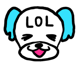 Margin Dog ~English ver~ sticker #11645006