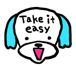 Margin Dog ~English ver~ sticker #11645010