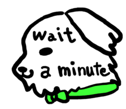 Margin Dog ~English ver~ sticker #11645027