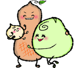 Family of small beans sticker #11645087