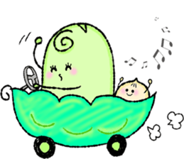 Family of small beans sticker #11645108