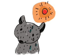 Kind wolf sticker #11645195