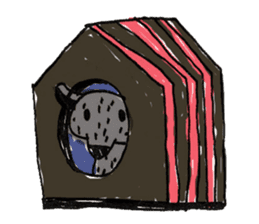 Kind wolf sticker #11645197