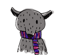 Kind wolf sticker #11645199