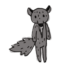 Kind wolf sticker #11645200