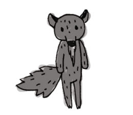 Kind wolf sticker #11645200