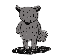 Kind wolf sticker #11645201