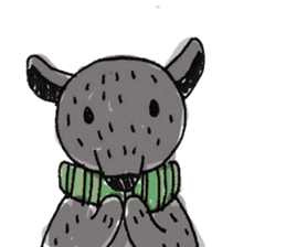 Kind wolf sticker #11645203