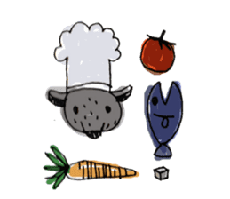 Kind wolf sticker #11645205