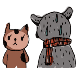 Kind wolf sticker #11645206