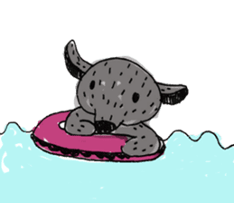 Kind wolf sticker #11645211