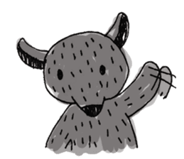 Kind wolf sticker #11645213