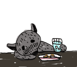 Kind wolf sticker #11645214