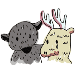 Kind wolf sticker #11645219