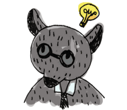 Kind wolf sticker #11645223