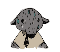 Kind wolf sticker #11645226