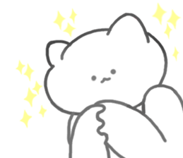 Chaming White Cat -sweet- sticker #11645532