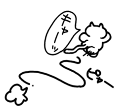 Chaming White Cat -sweet- sticker #11645535