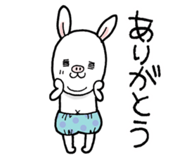 Gentle pig rabbit sticker #11645768