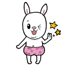 Gentle pig rabbit sticker #11645773