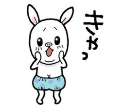 Gentle pig rabbit sticker #11645774