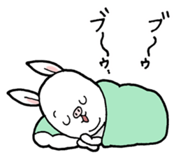 Gentle pig rabbit sticker #11645791