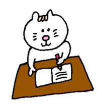 Kawaii White Kitty sticker #11646718