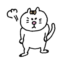 Kawaii White Kitty sticker #11646723