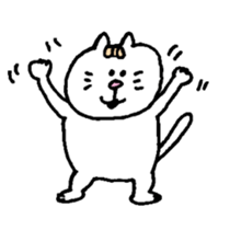Kawaii White Kitty sticker #11646724