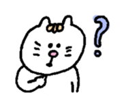 Kawaii White Kitty sticker #11646738