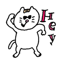 Kawaii White Kitty sticker #11646741