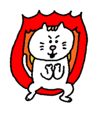 Kawaii White Kitty sticker #11646743