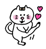 Kawaii White Kitty sticker #11646745