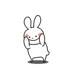 Rabbit with balloons(English) sticker #11647406
