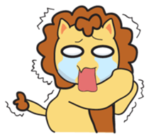 Yonyon the Lion sticker #11647439