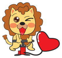Yonyon the Lion sticker #11647458