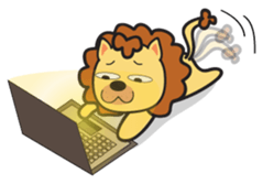 Yonyon the Lion sticker #11647465