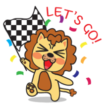 Yonyon the Lion sticker #11647470