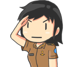 Praja Putri the Browny Girl sticker #11647928